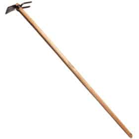 1113 - Sapă de grădină cu 2 vârfuri - mâner de frasin 130 cm