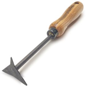 1353 - Răzuitor triunghiular pentru articulații - mâner de 14 cm din cenușă
