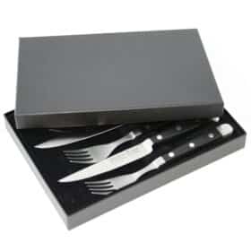 42-1380/12 - Set de tacâmuri pentru friptură Porterhouse din 4 piese în cutie cadou - Seria Alpha